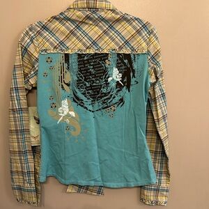 NWT Industry plaid blouse size M